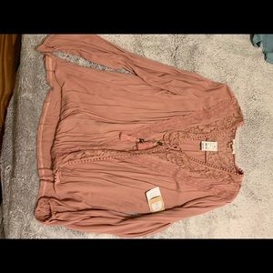 Taylor and Sage Lace Top with string ties